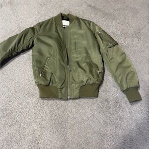 Babaton Khaki Bomber Jacket